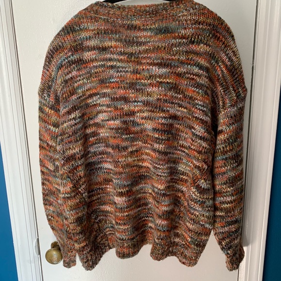LOFT multi color yarn Sweater Medium - Picture 4 of 6